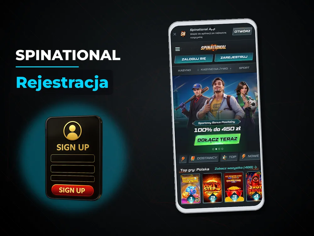 Spinational - Rejestracja
