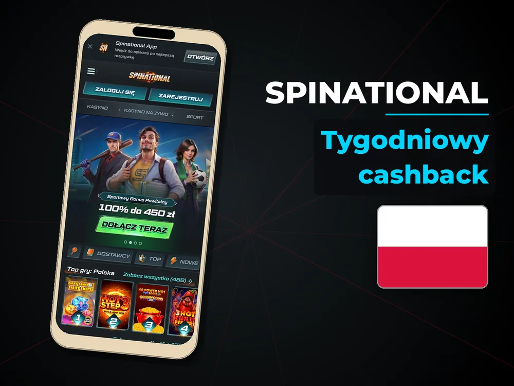 Spinational - Tygodniowy cashback